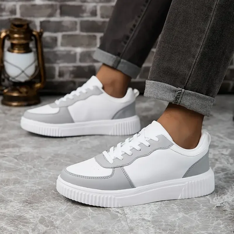 New Man Sneakers Fashion Skateboard Shoes Lightweight Casual Sneaker Outdoor Walking Shoes Couples Footwear Classic Black White - Image 5