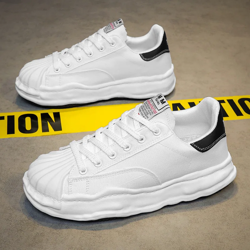 Same Style Thick Soled Canvas Sneakers for Men and Women Spring/summer 2024 Low Cut Casual Sports Sneakers - Image 3