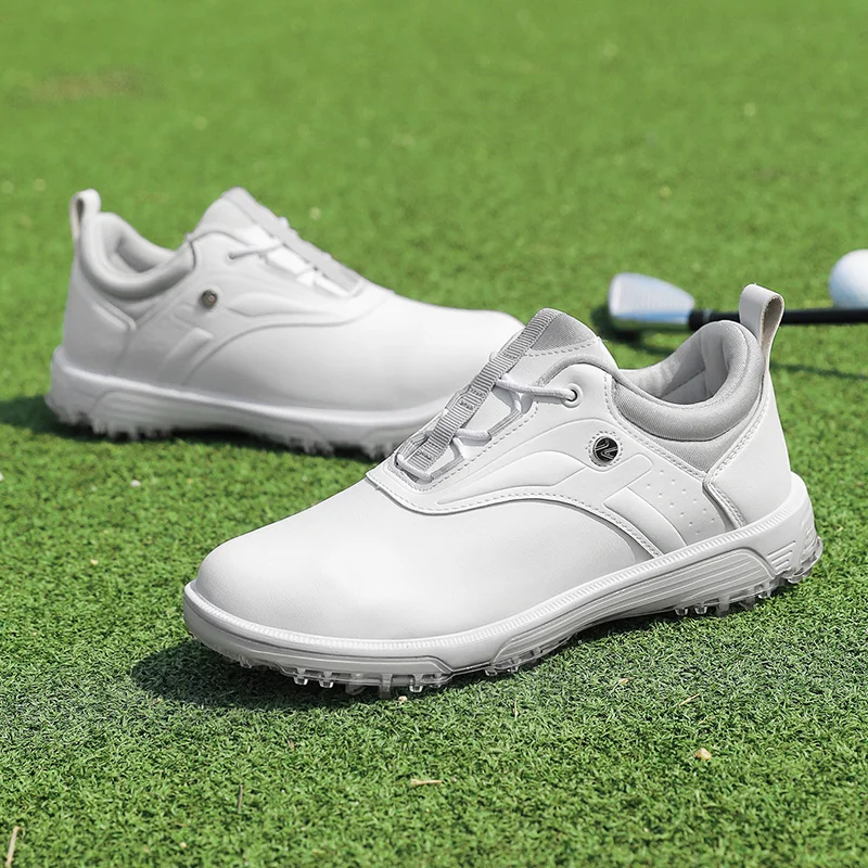 Professional Spikeless Golf Shoes Man Waterproof Ankle Supplies Golfing Shoes Women Non Slip Comfortable Walking Golf Sneaker - Image 4